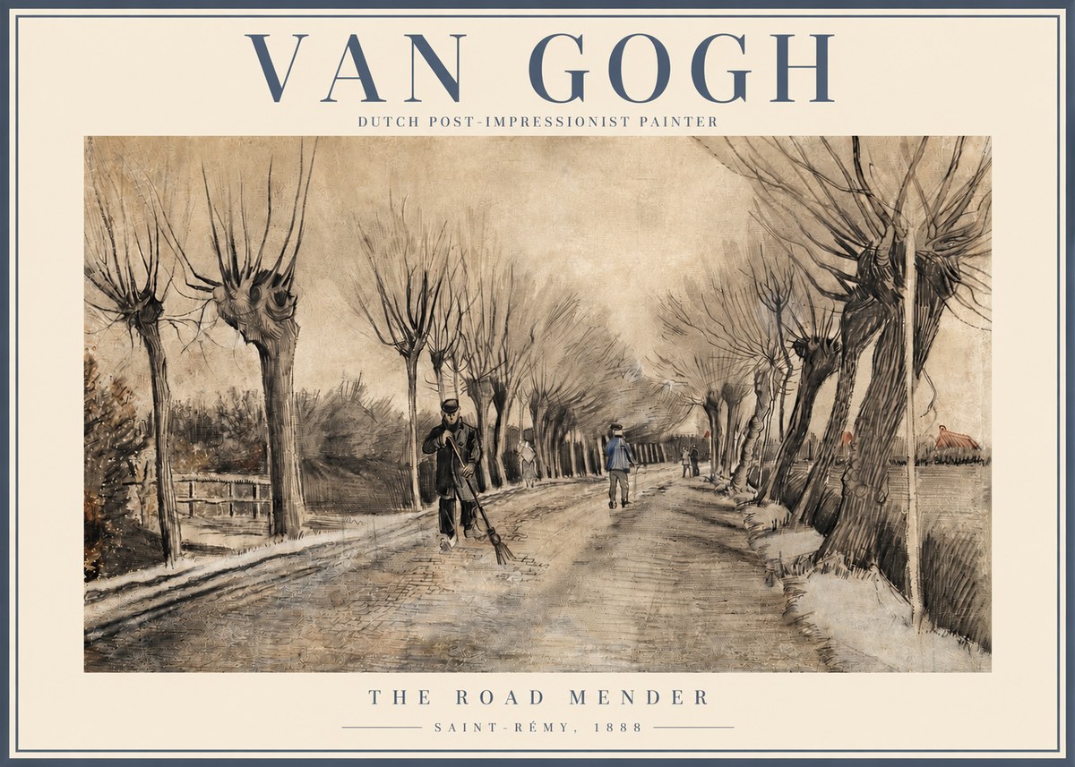 Van Gogh The Road Mender I No2 - Póster