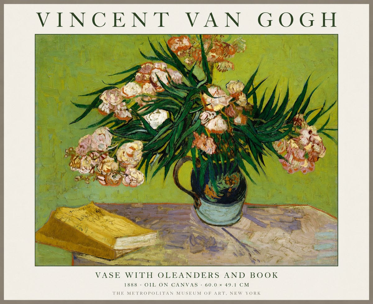 Van Gogh Oleanders No2 - Póster