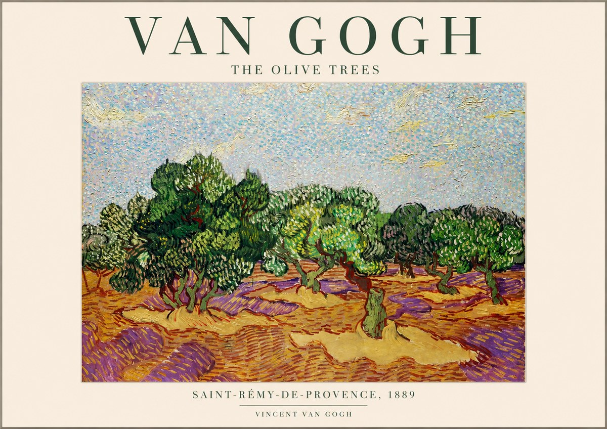 Van Gogh The Olive Trees No1 - Póster