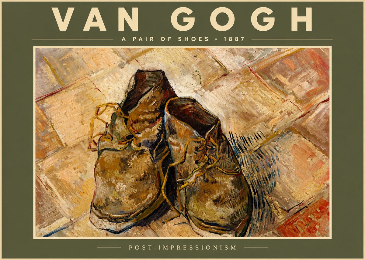 Van Gogh A Pair of Shoes No6 - Póster
