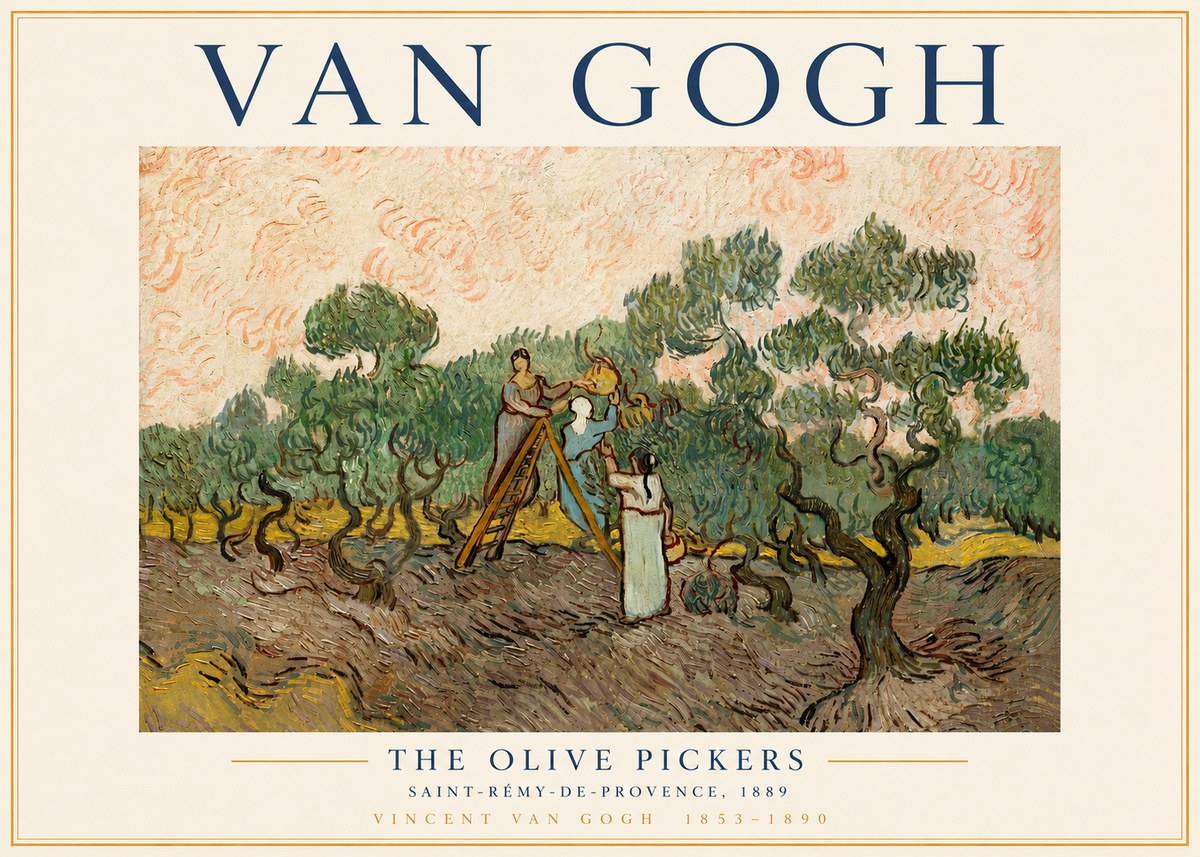 Van Gogh The Olive Pickers I No3 - Póster