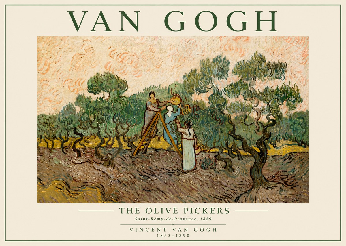 Van Gogh The Olive Pickers I No5 - Póster