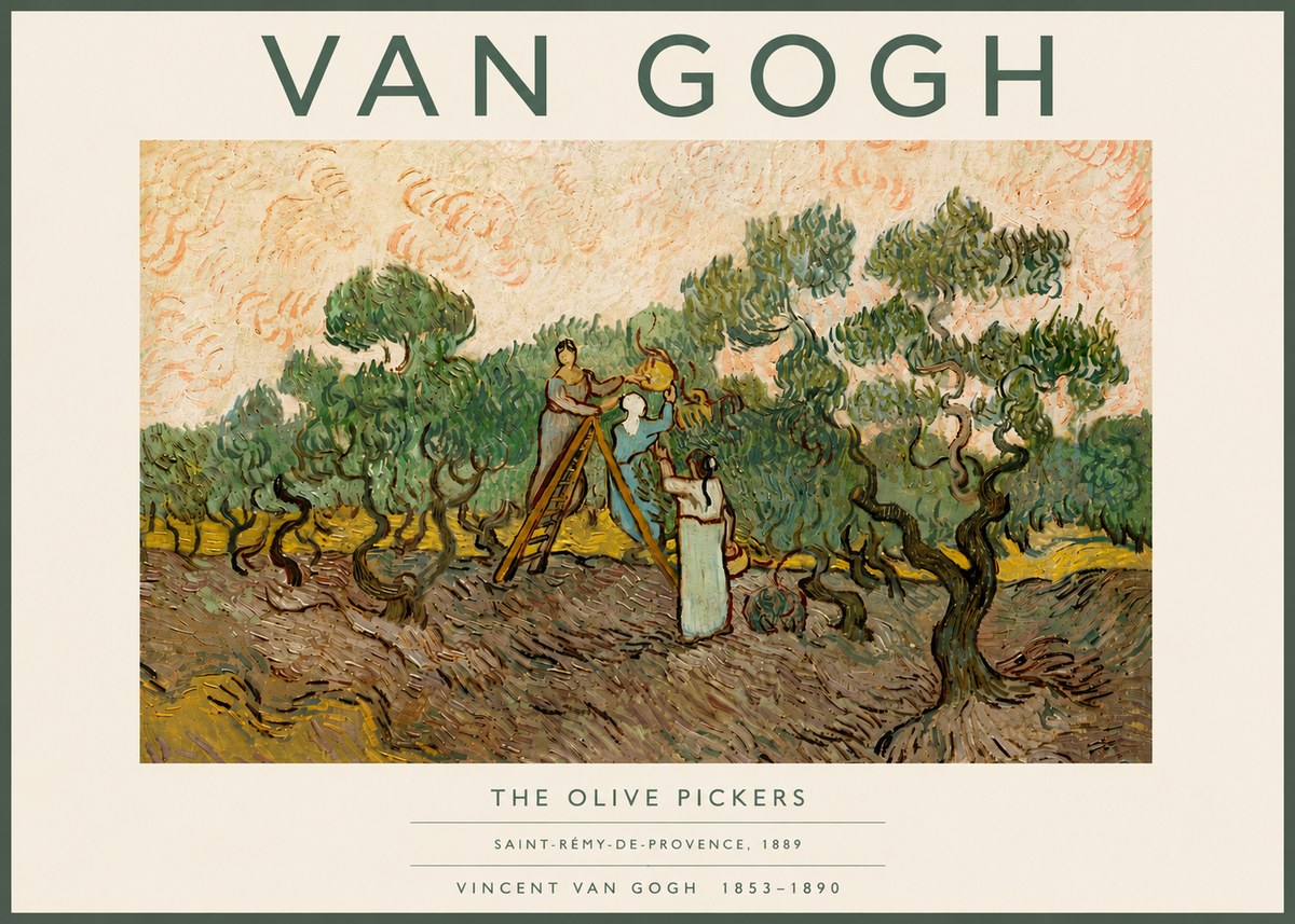 Van Gogh The Olive Pickers I No6 - Póster