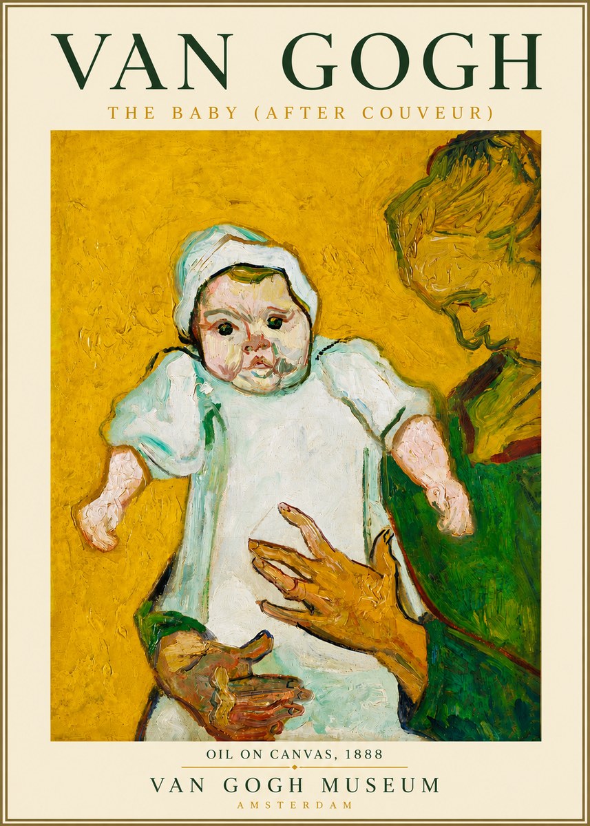 Van Gogh The Baby (After Couveur) No5 - Póster