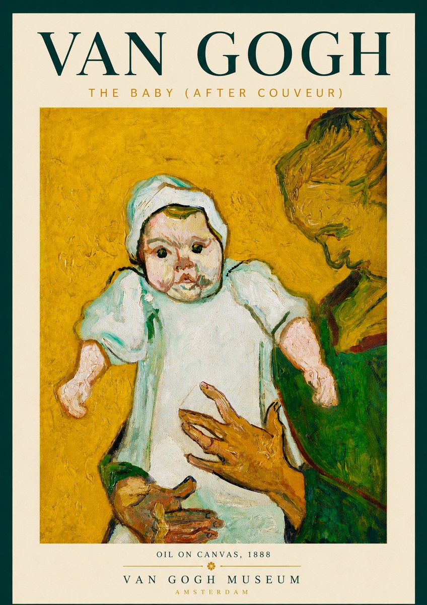 Van Gogh The Baby (After Couveur) No6 - Póster