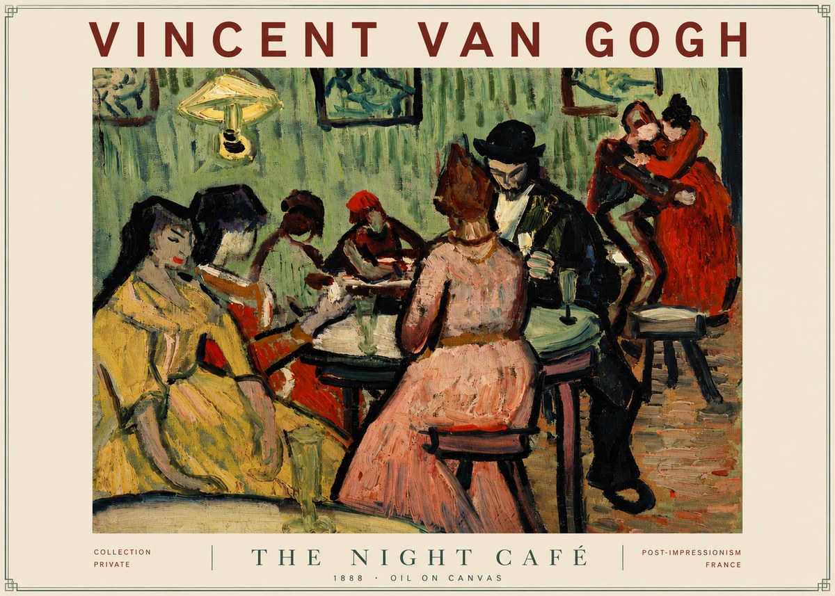 Van Gogh The Night Café I No4 - Póster