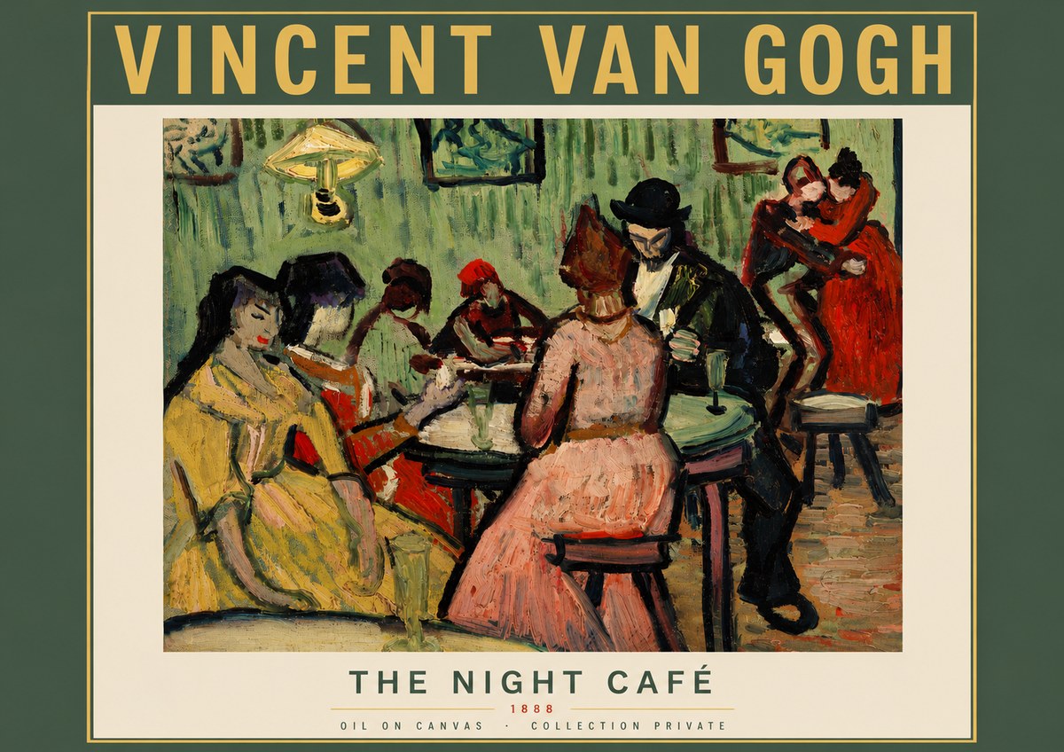 Van Gogh The Night Café I No5 - Póster