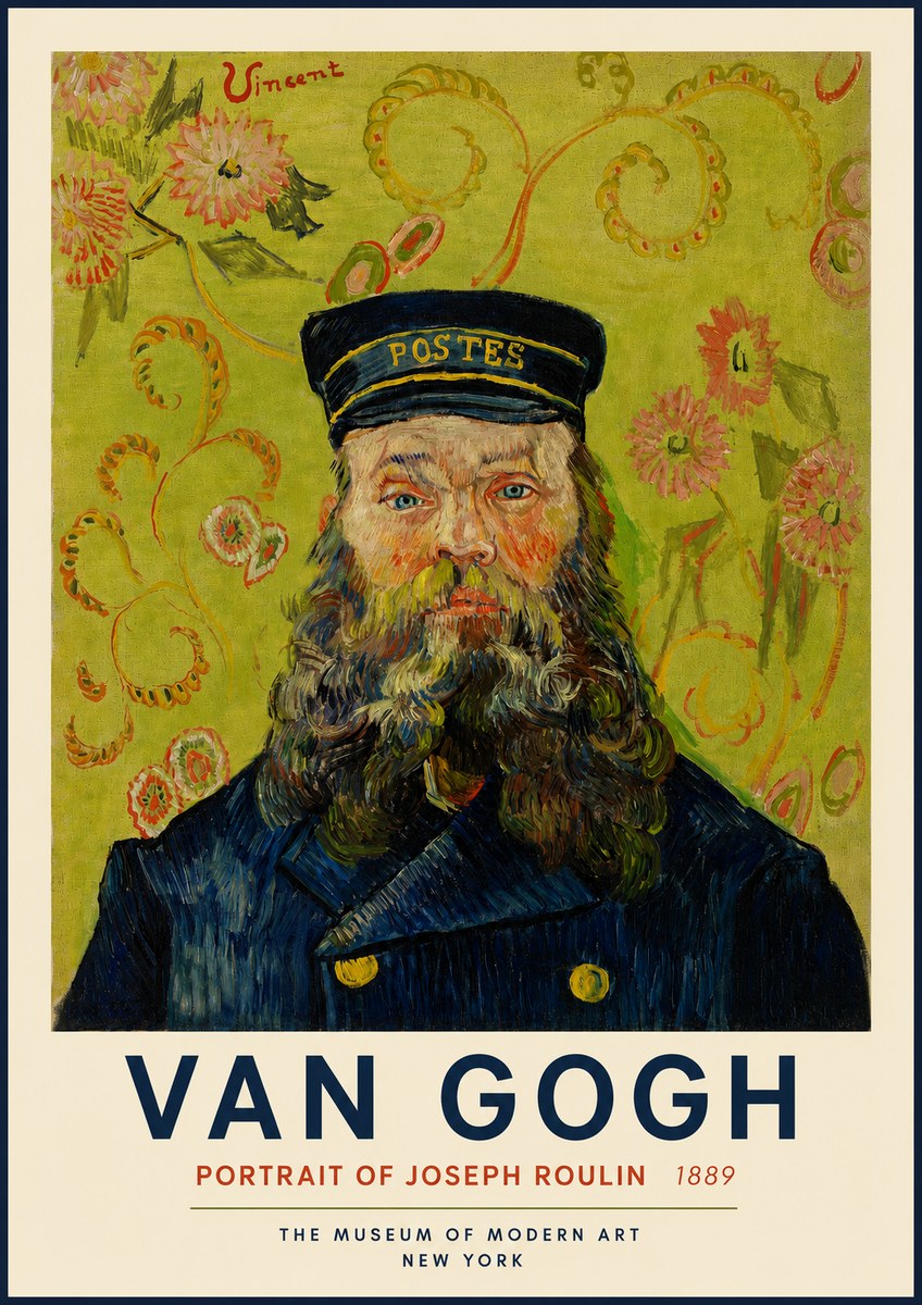 Van Gogh Portrait of Joseph Roulin II No3 - Póster