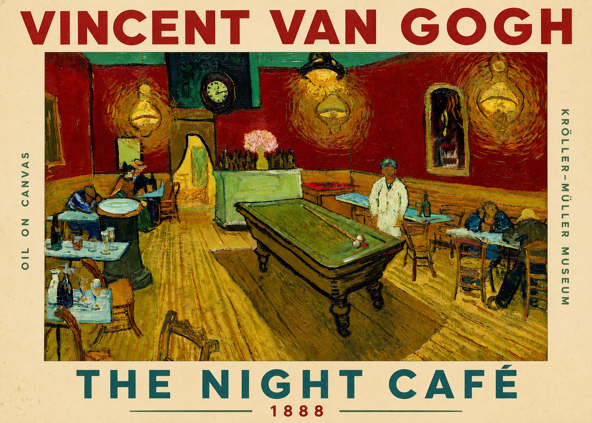 Van Gogh The Night Café II No5 - Póster