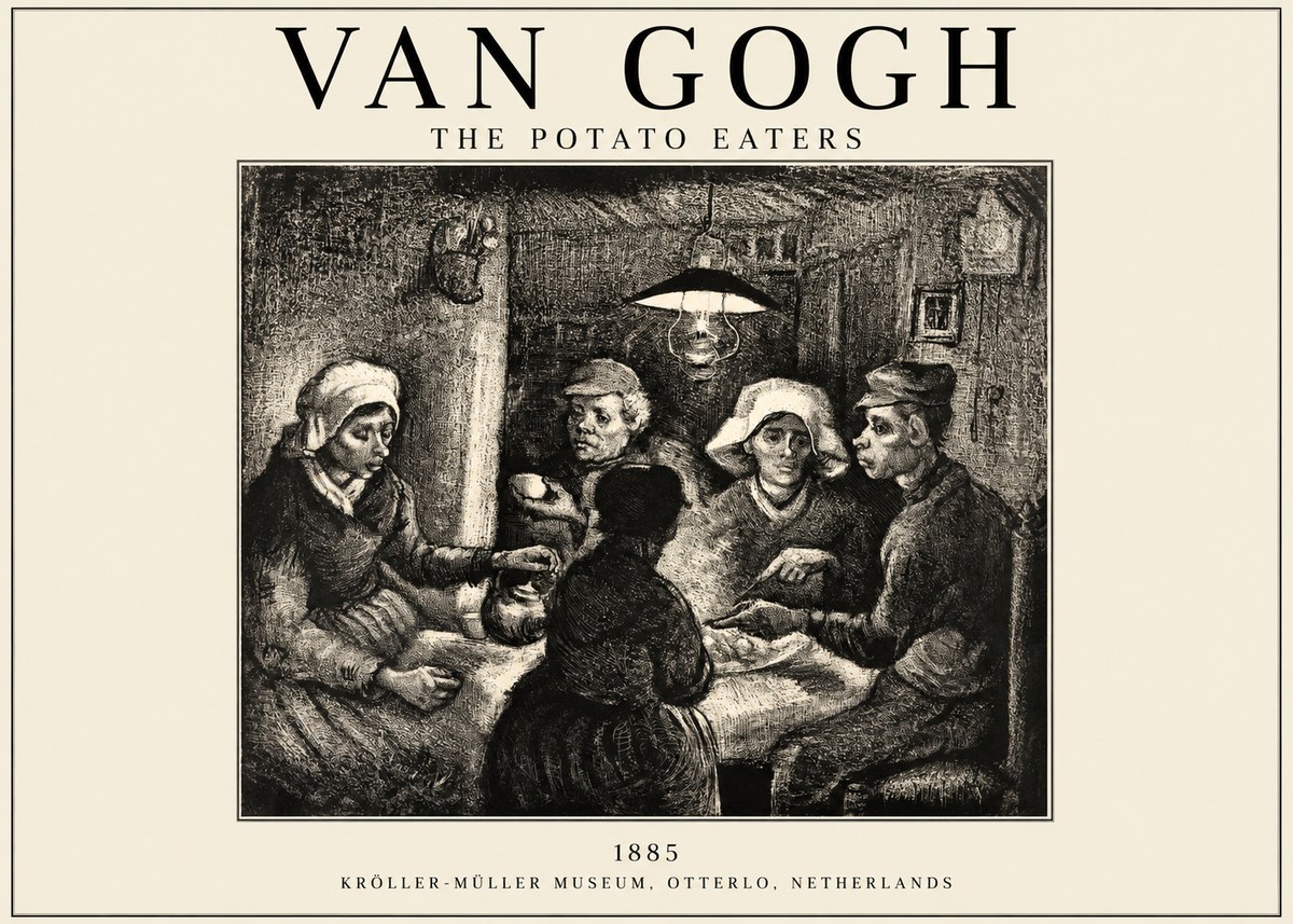 Van Gogh The Potato Eaters I No1 - Póster