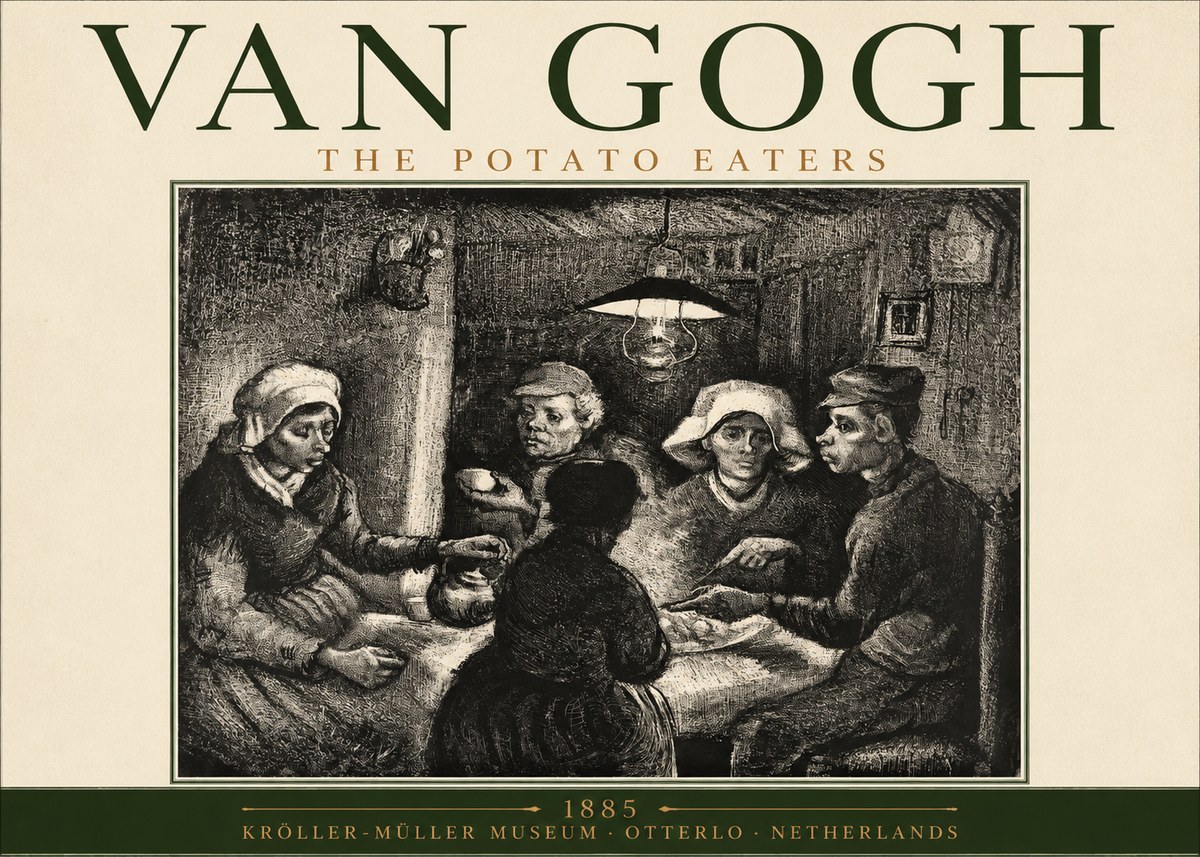Van Gogh The Potato Eaters I No2 - Póster