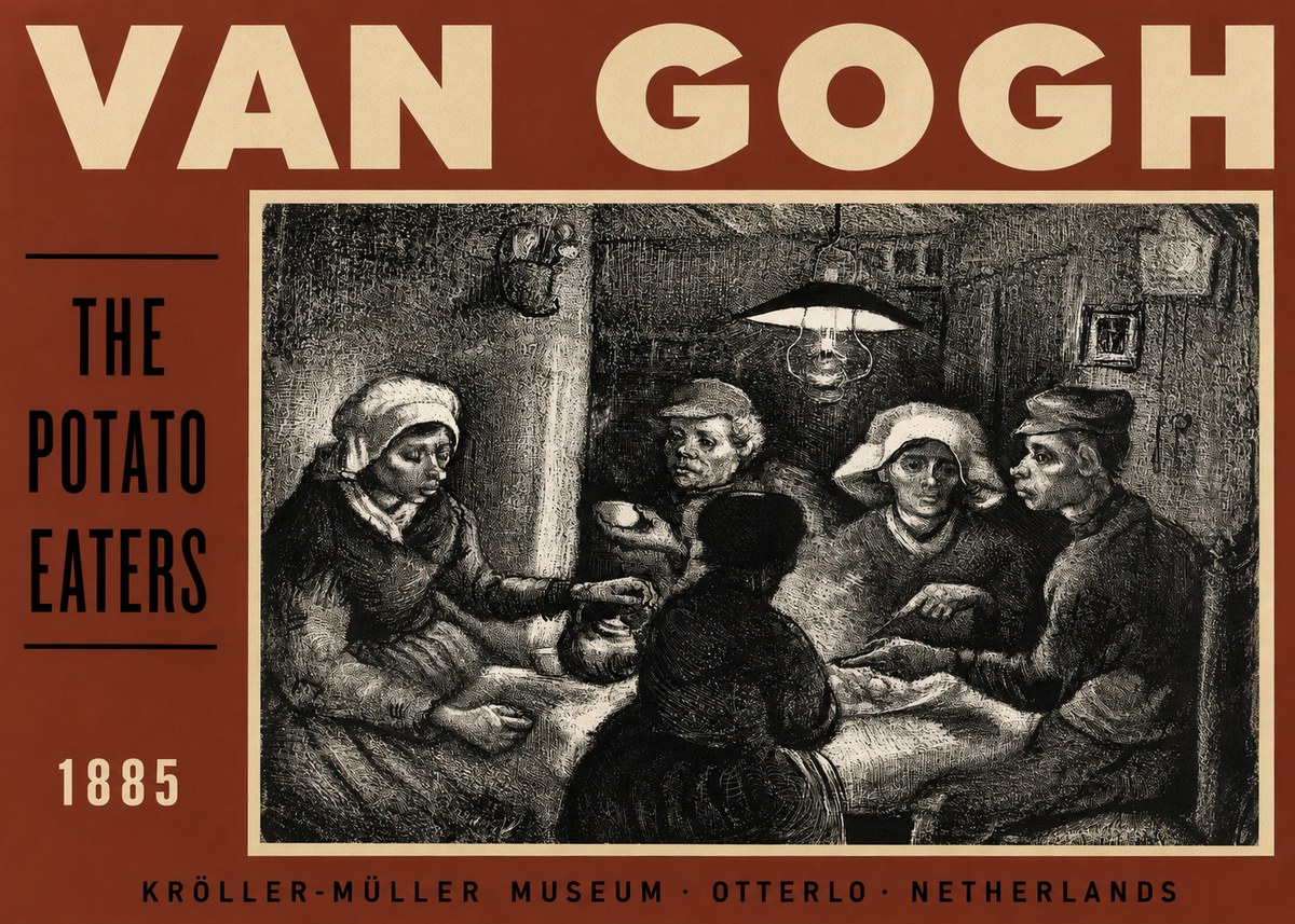Van Gogh The Potato Eaters I No3 - Póster