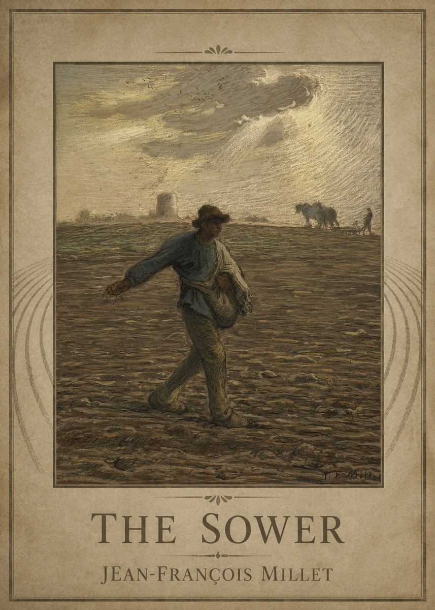 Jean-François Millet The Sower I No1 - Póster