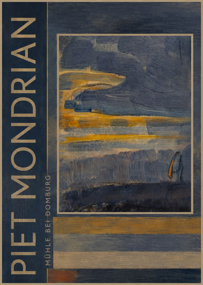 Piet Mondrian Mühle Bei Domburg No3 - Póster