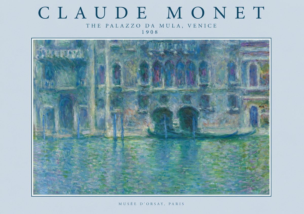 Monet The Palazzo Da Mula, Venice No2 - Póster