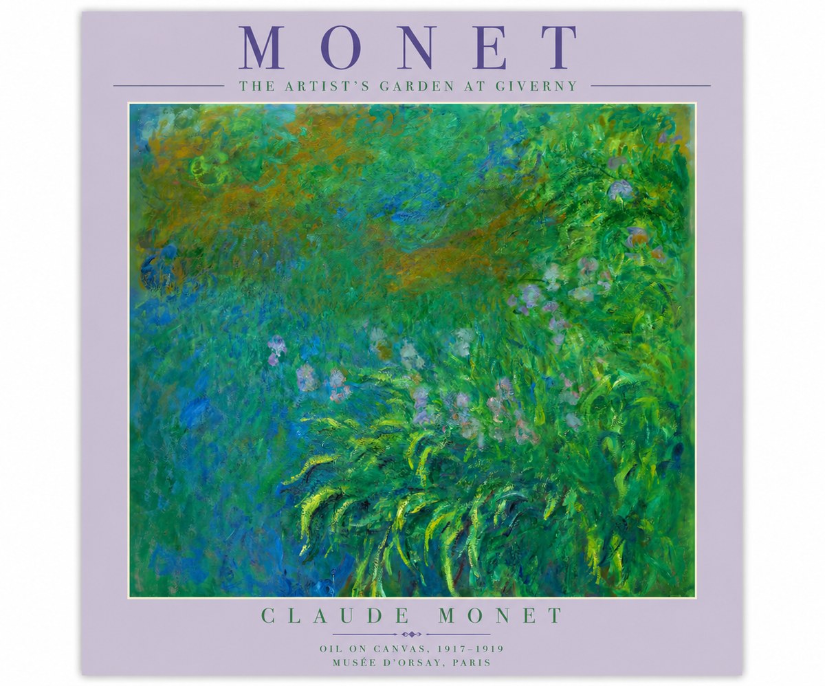 Monet The Artist's Garden at Giverny No4 - Póster