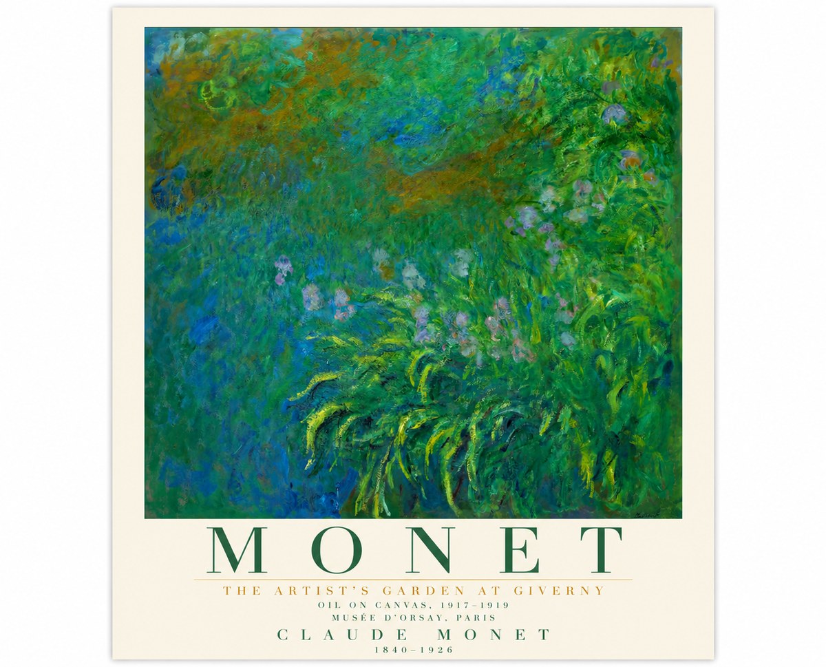 Monet The Artist's Garden at Giverny No5 - Póster
