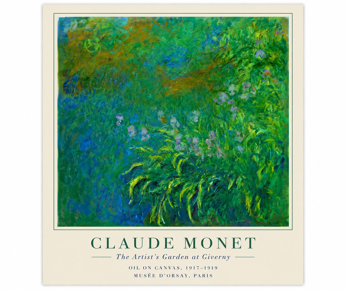 Monet The Artist's Garden at Giverny No6 - Póster