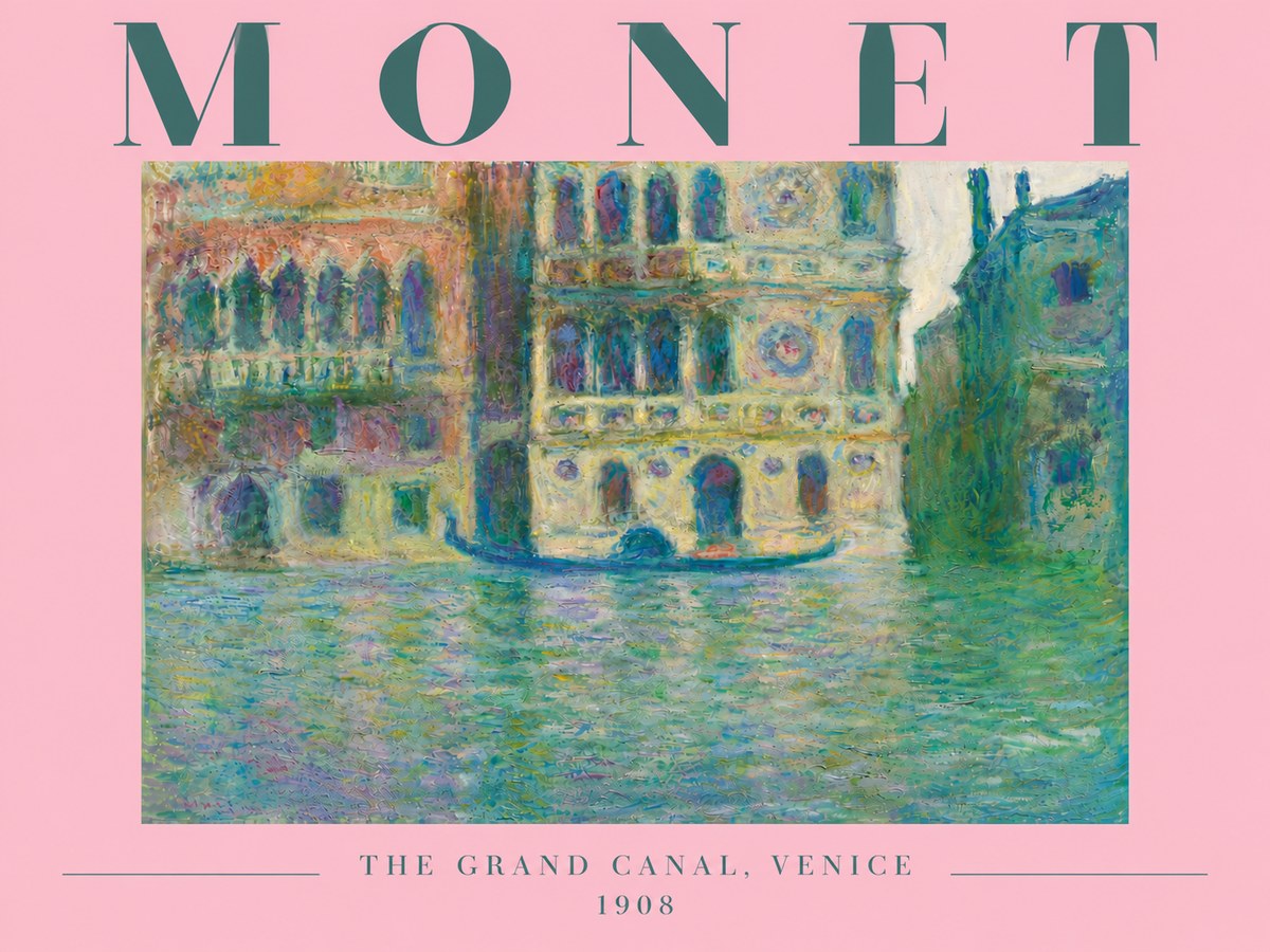 Monet The Grand Canal, Venice No6 - Póster