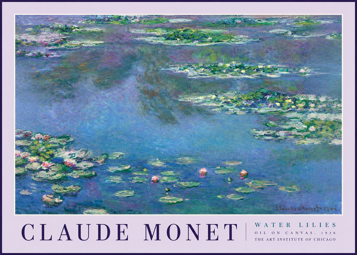 Monet Water Lilies I No2 - Póster