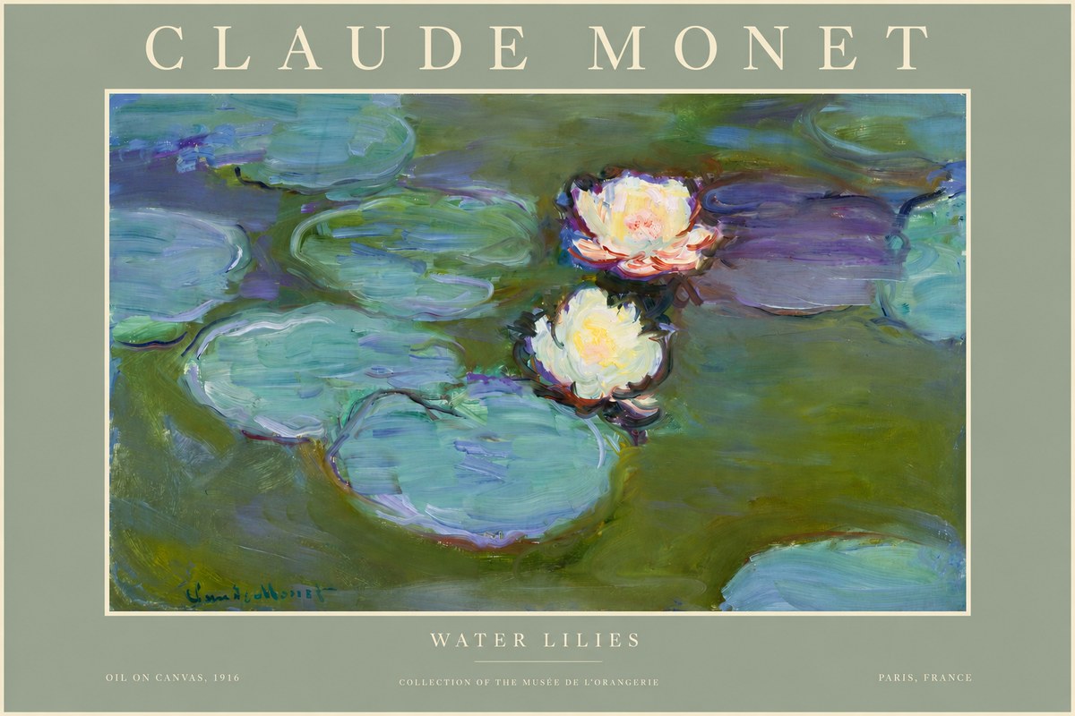 Monet Water Lilies II No2 - Póster