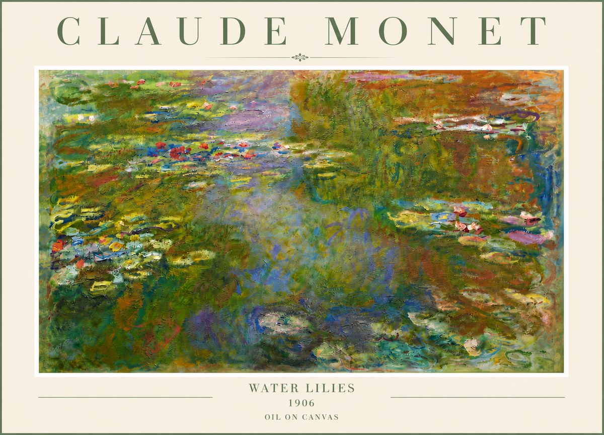 Monet Water Lilies III No6 - Póster