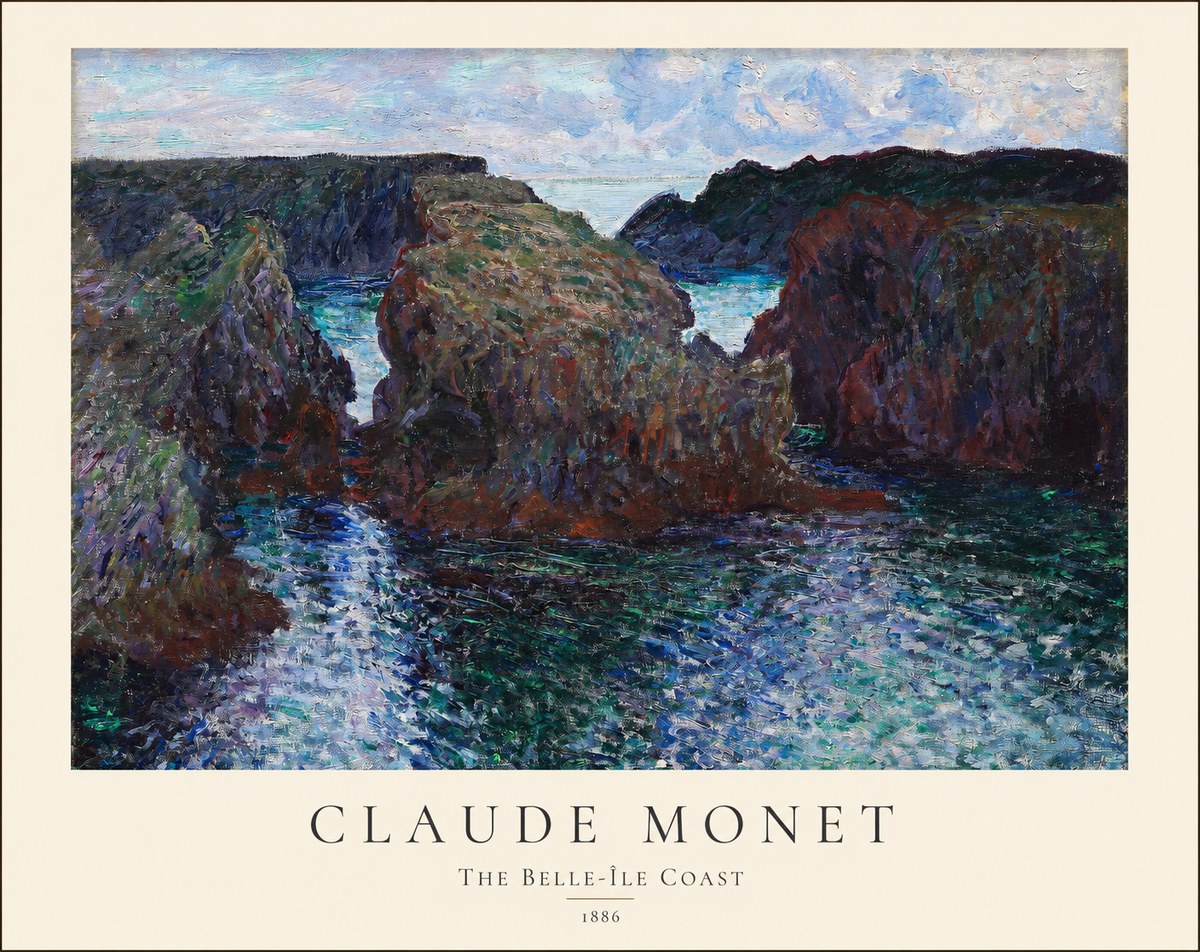 Monet The Belle-île Coast No1 - Póster
