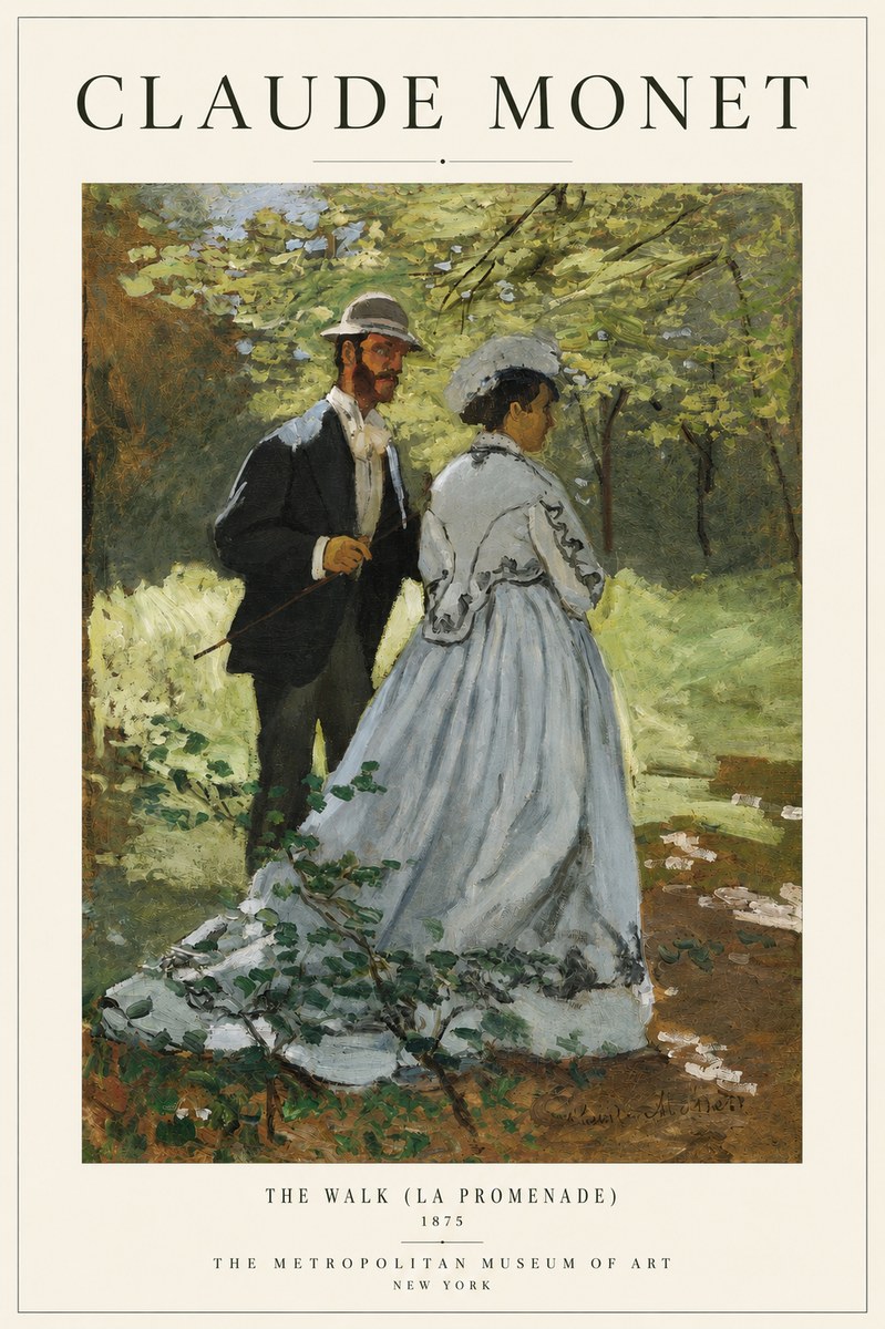 Monet The Walk (La Promenade) No3 - Póster