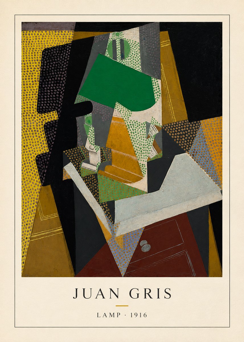 Juan Gris Lamp No4 - Póster