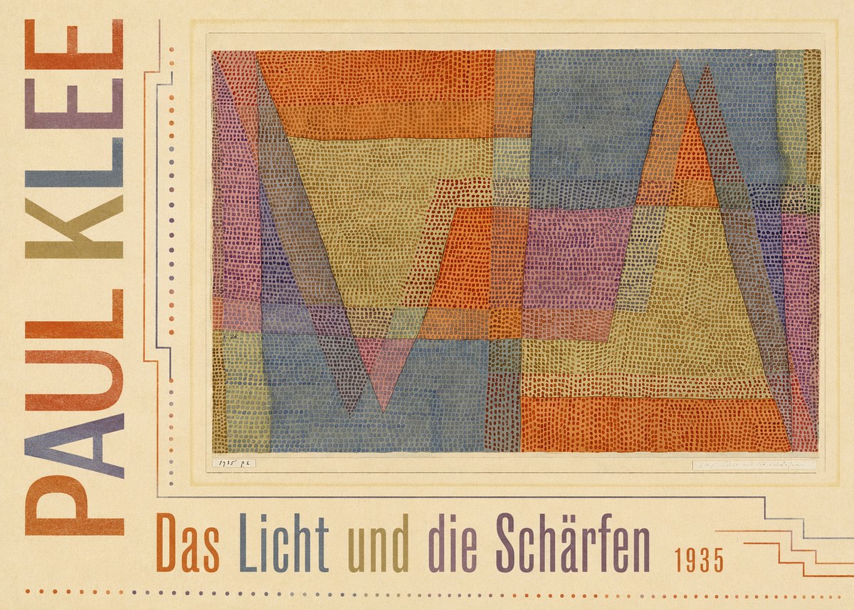 Paul Klee Das Licht Und Die Schärfen No5 - Póster