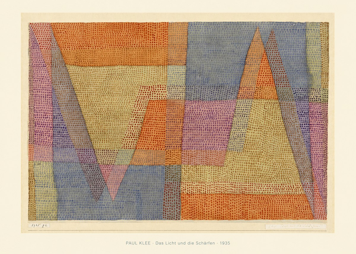 Paul Klee Das Licht Und Die Schärfen No6 - Póster