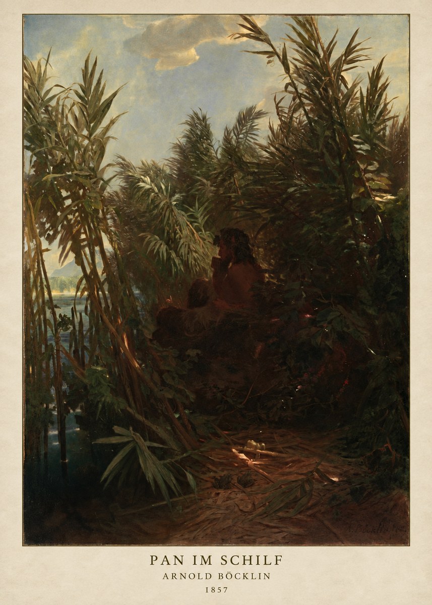 Arnold Böcklin Pan Im Schilf No2 - Póster