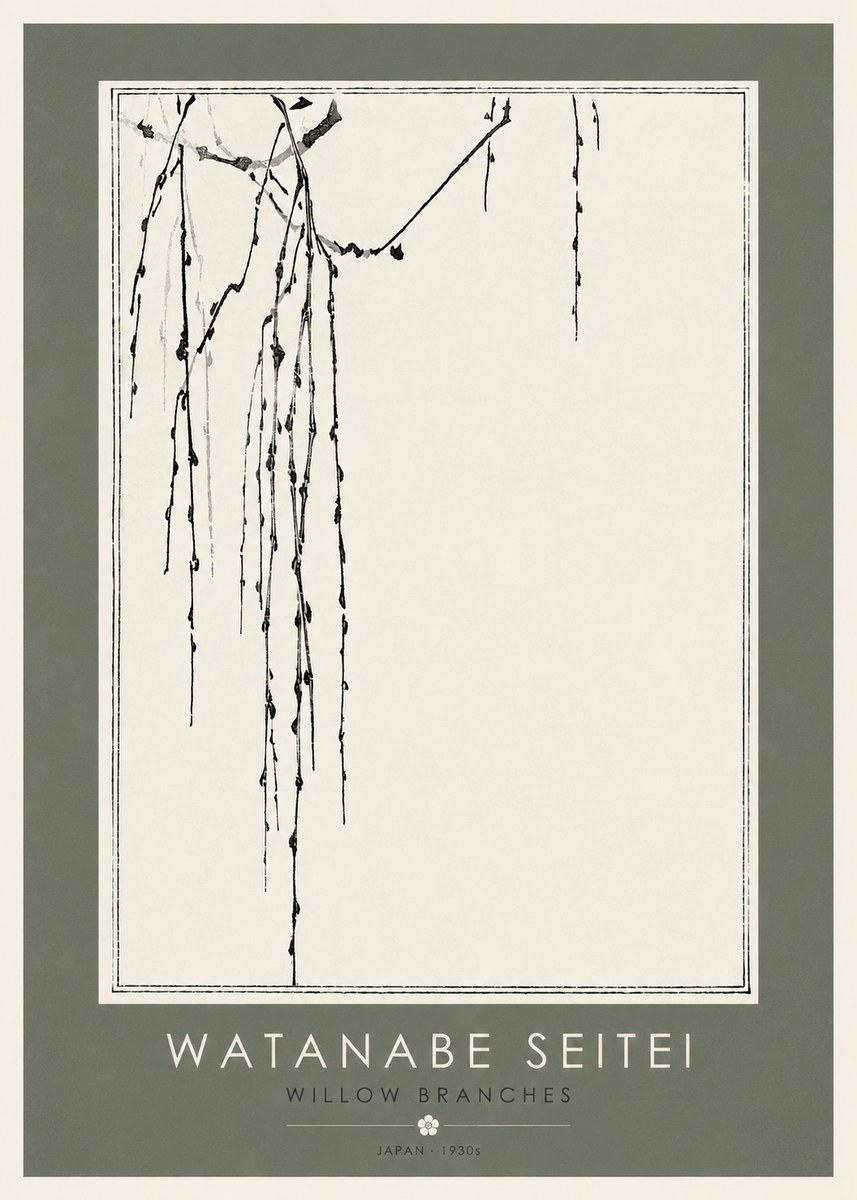 Watanabe Seitei Willow Branches I No2 - Póster