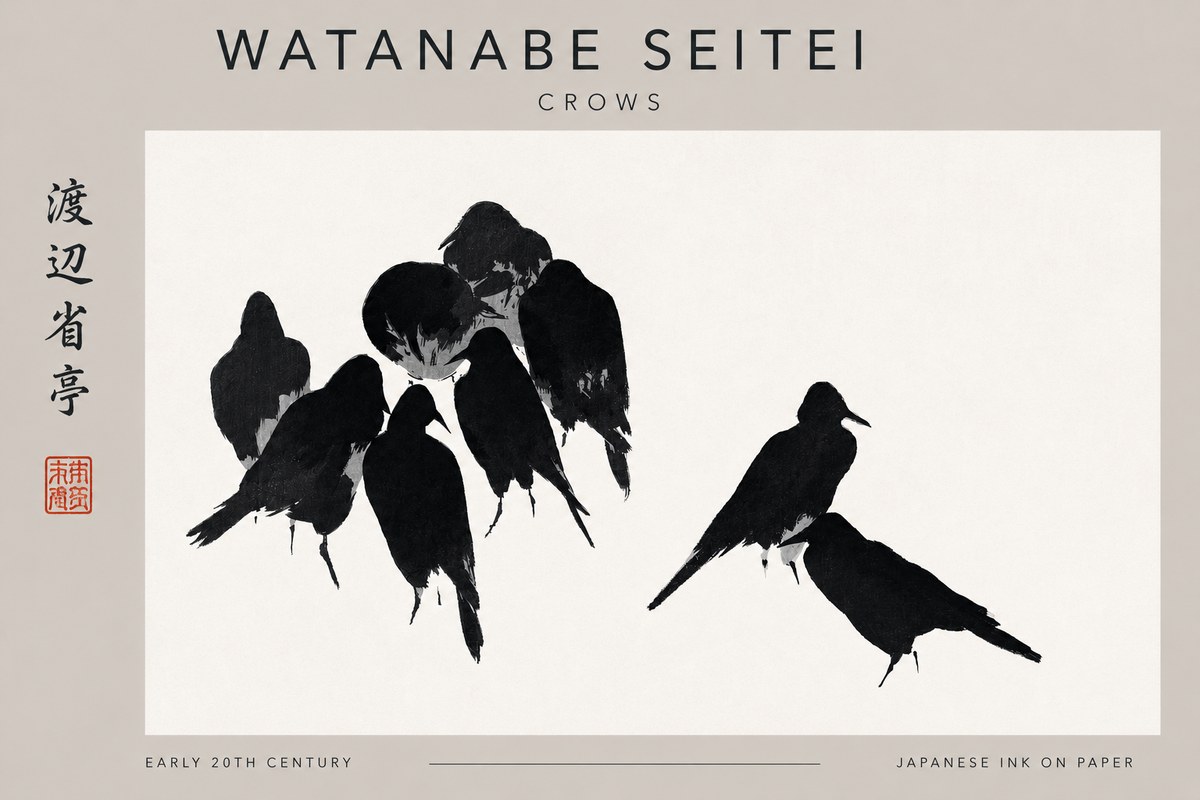 Watanabe Seitei Crows No3 - Póster