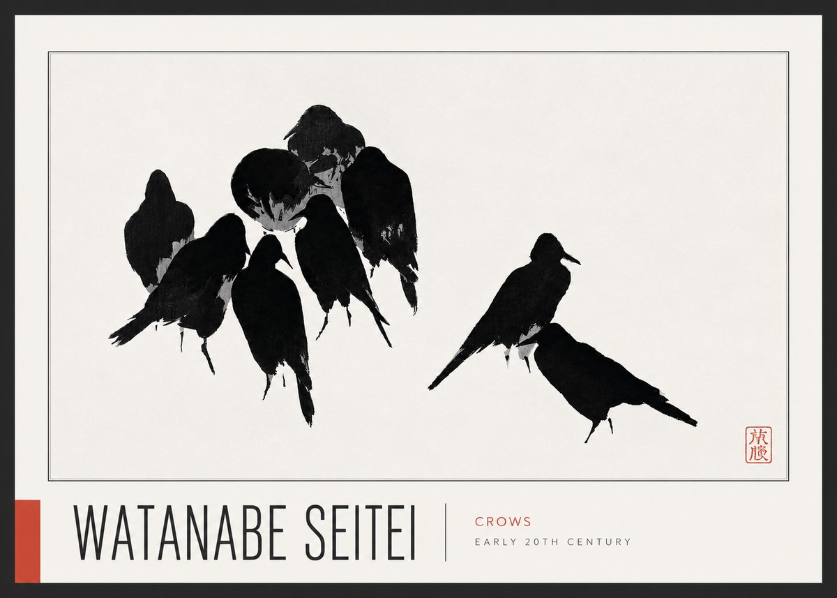 Watanabe Seitei Crows No5 - Póster
