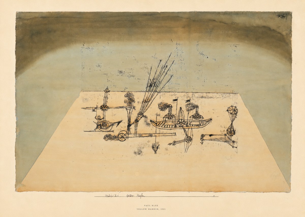 Paul Klee Yellow Harbor No6 - Póster