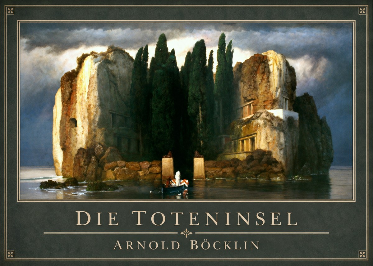 Arnold Böcklin Die Toteninsel II No1 - Póster