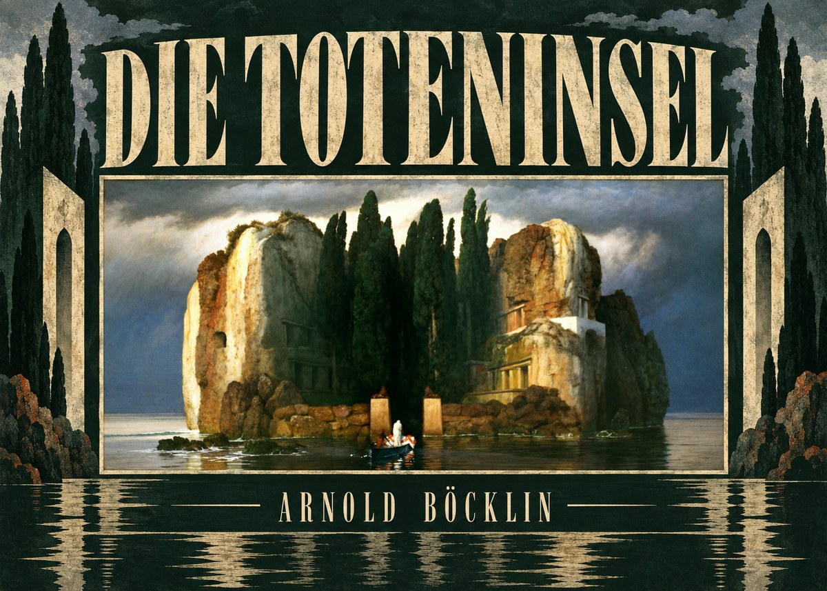 Arnold Böcklin Die Toteninsel II No5 - Póster