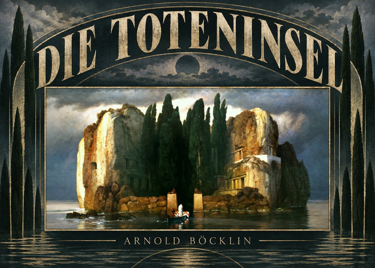 Arnold Böcklin Die Toteninsel II No6 - Póster