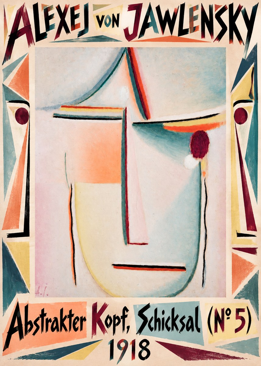 Alexej von Jawlensky Abstrakter Kopf, Schicksal (N°5) No5 - Póster