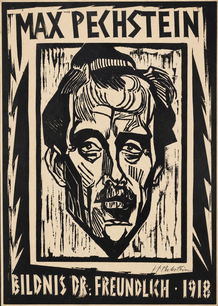 Max Pechstein Bildnis Dr. Freundlich • 1918 No1 - Póster
