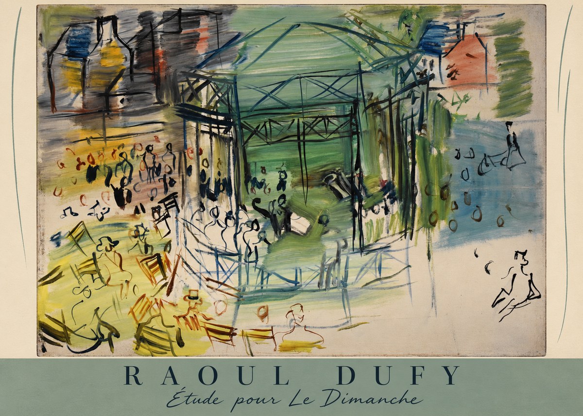 Raoul Dufy Étude Pour Le Dimanche No6 - Póster