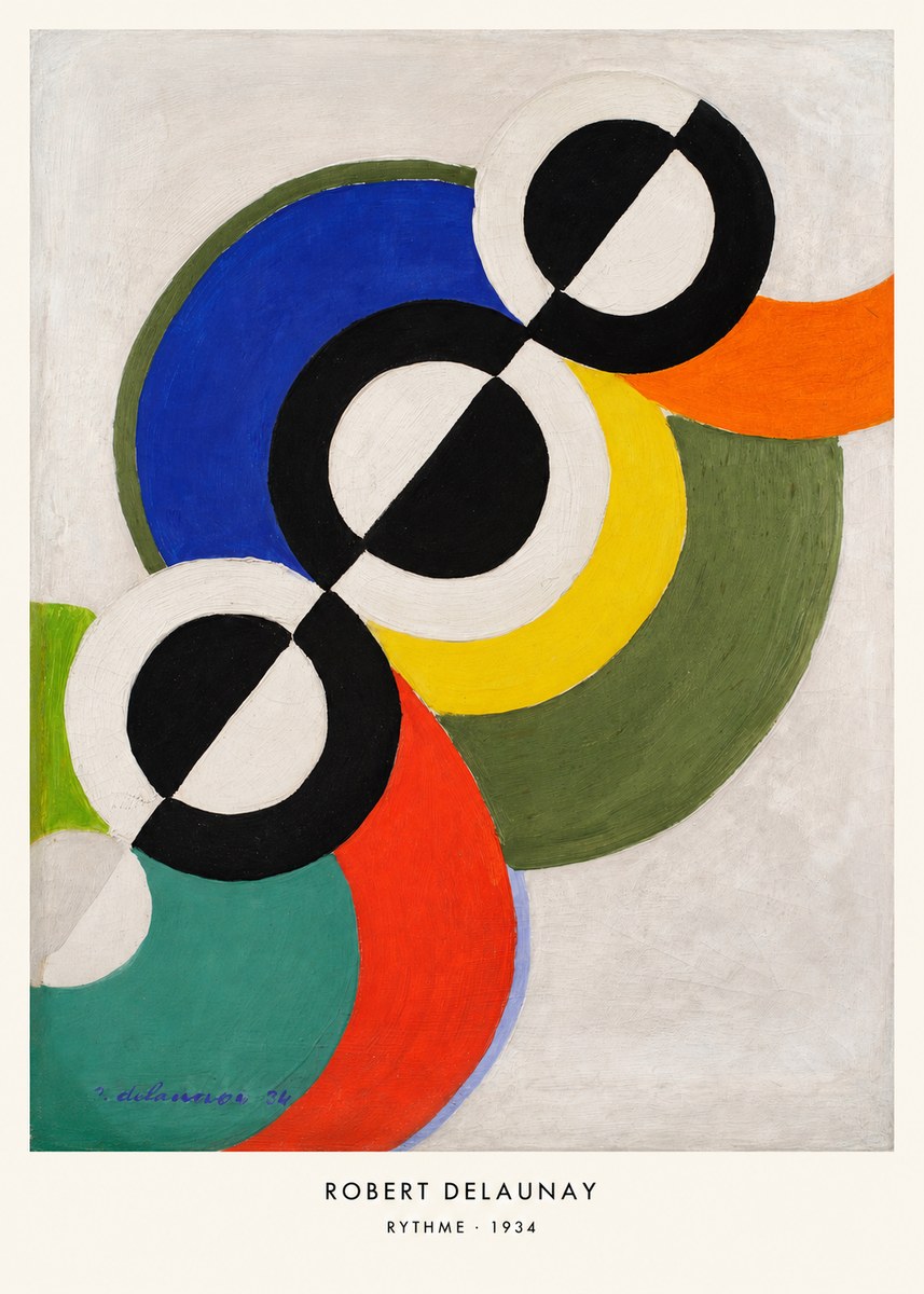 Robert Delaunay Rythme, 1934 No6 - Póster