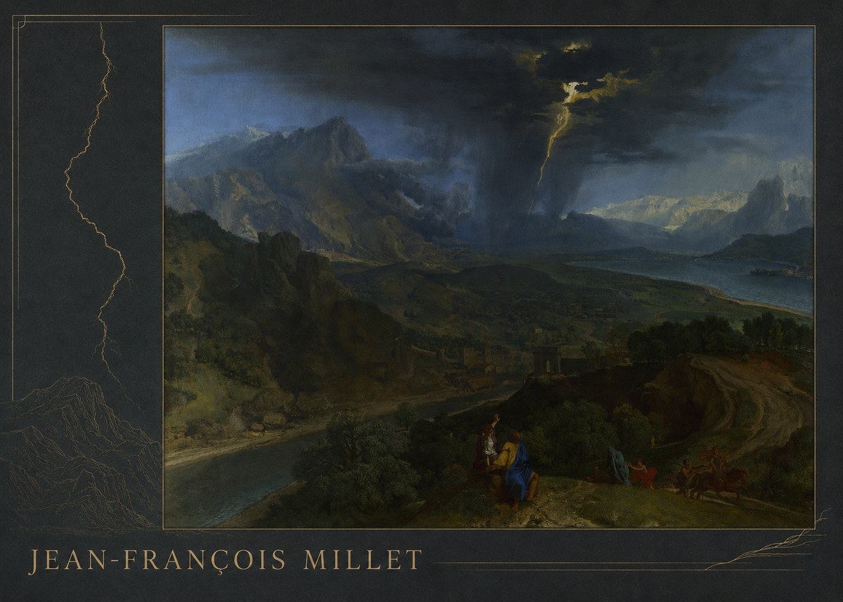 Jean-François Millet The Thunderbolt No2 - Póster