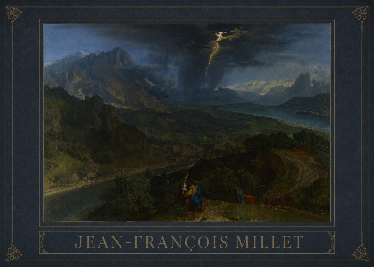 Jean-François Millet The Thunderbolt No3 - Póster