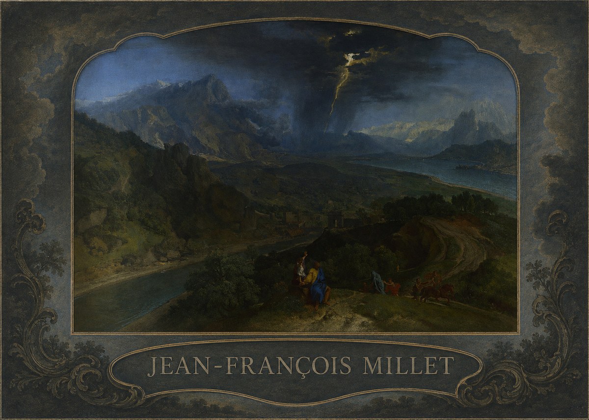 Jean-François Millet The Thunderbolt No5 - Póster