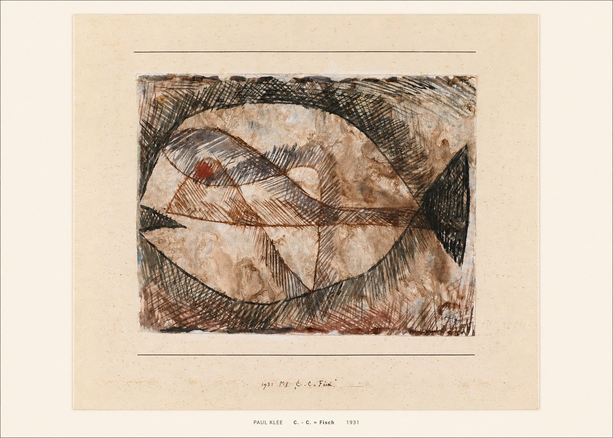 Paul Klee C. - C. = Fisch No5 - Póster