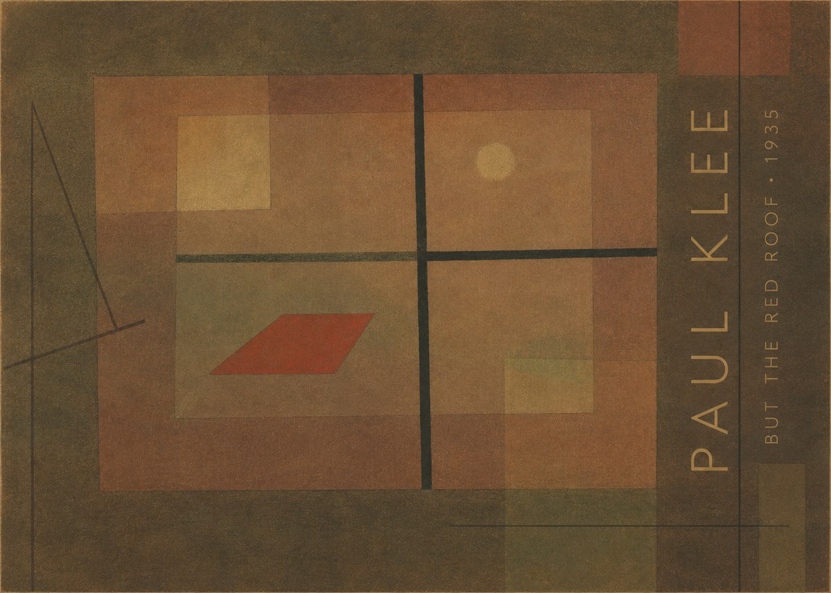 Paul Klee But the Red Roof No4 - Póster