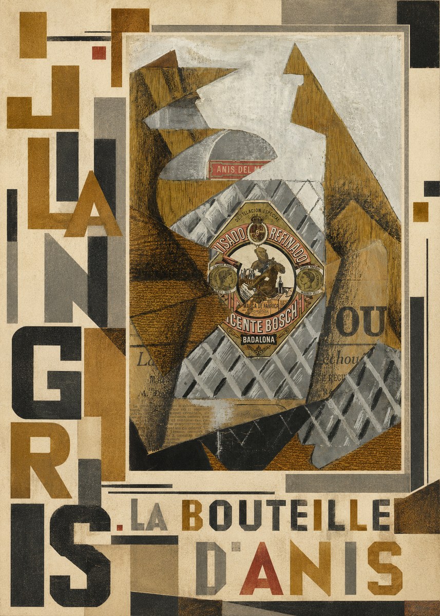 Juan Gris La Bouteille D'anis No3 - Póster