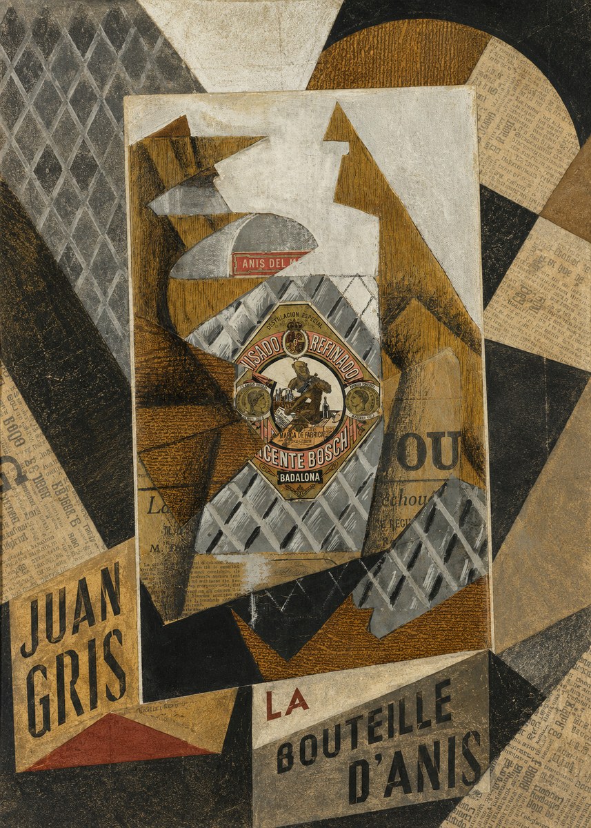 Juan Gris La Bouteille D'anis No5 - Póster